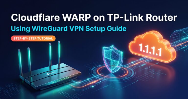 How to Use Cloudflare 1.1.1.1 WARP VPN on a TP-Link Router Using WireGuard